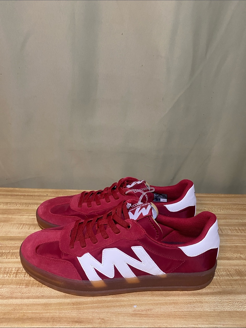 Skechers x Mark Nason New Wave Cup Rally Sneakers Red Outing Solid Getaway 12